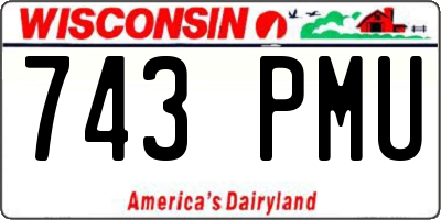 WI license plate 743PMU