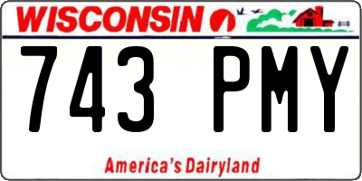WI license plate 743PMY