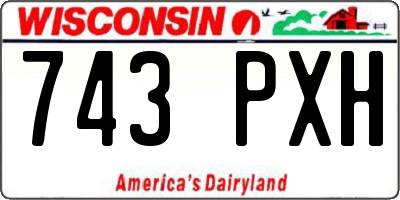 WI license plate 743PXH