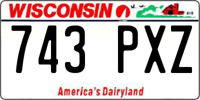 WI license plate 743PXZ