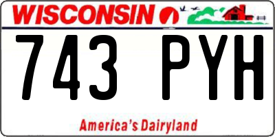 WI license plate 743PYH