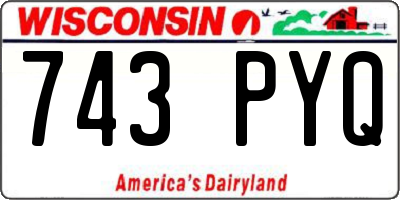 WI license plate 743PYQ