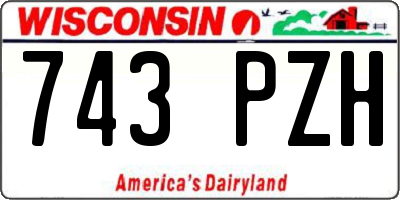 WI license plate 743PZH