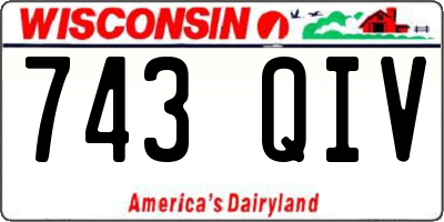 WI license plate 743QIV