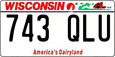 WI license plate 743QLU