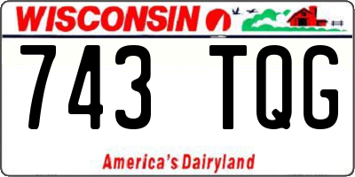 WI license plate 743TQG