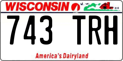 WI license plate 743TRH