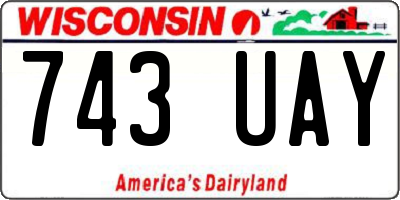 WI license plate 743UAY