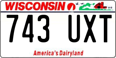 WI license plate 743UXT