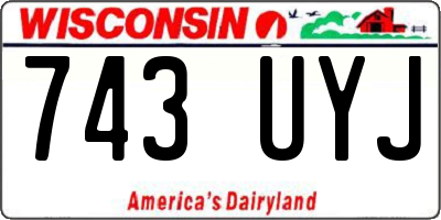 WI license plate 743UYJ