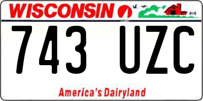 WI license plate 743UZC