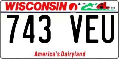 WI license plate 743VEU
