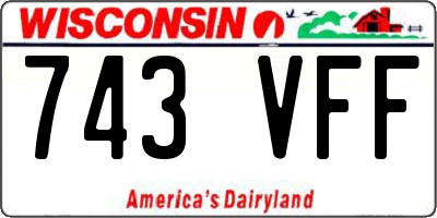 WI license plate 743VFF