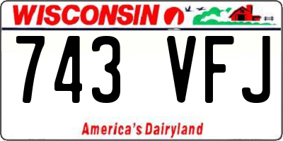 WI license plate 743VFJ