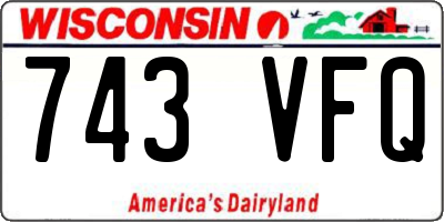 WI license plate 743VFQ