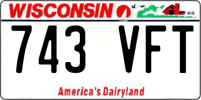 WI license plate 743VFT