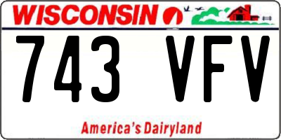WI license plate 743VFV