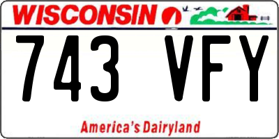WI license plate 743VFY