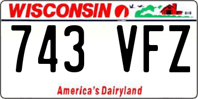 WI license plate 743VFZ