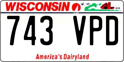 WI license plate 743VPD