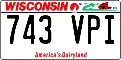WI license plate 743VPI