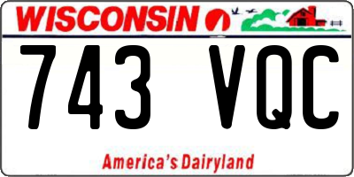 WI license plate 743VQC