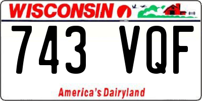 WI license plate 743VQF