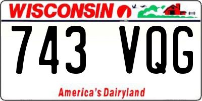 WI license plate 743VQG
