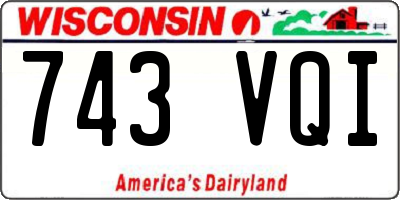 WI license plate 743VQI