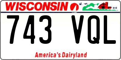 WI license plate 743VQL