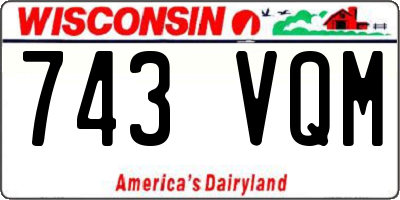 WI license plate 743VQM