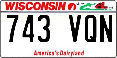 WI license plate 743VQN