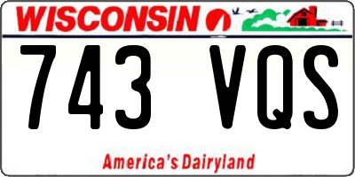 WI license plate 743VQS