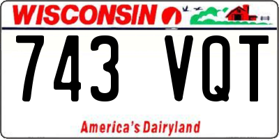 WI license plate 743VQT