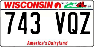 WI license plate 743VQZ