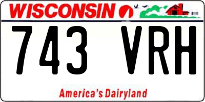 WI license plate 743VRH