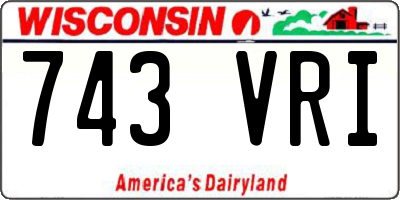 WI license plate 743VRI