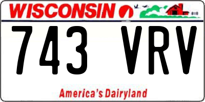 WI license plate 743VRV