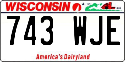 WI license plate 743WJE