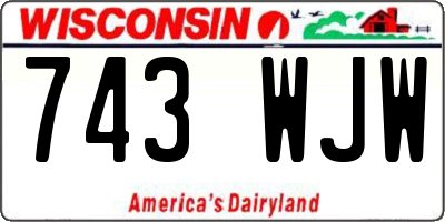 WI license plate 743WJW