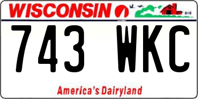 WI license plate 743WKC