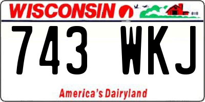WI license plate 743WKJ