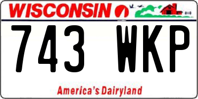 WI license plate 743WKP