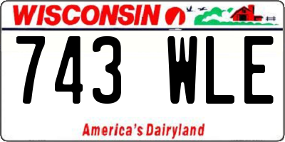 WI license plate 743WLE