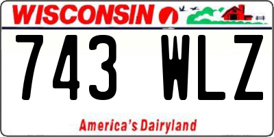 WI license plate 743WLZ