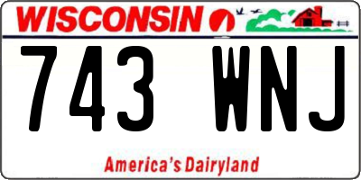 WI license plate 743WNJ