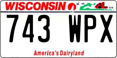 WI license plate 743WPX