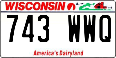 WI license plate 743WWQ