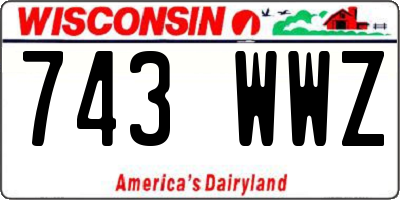 WI license plate 743WWZ