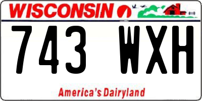 WI license plate 743WXH